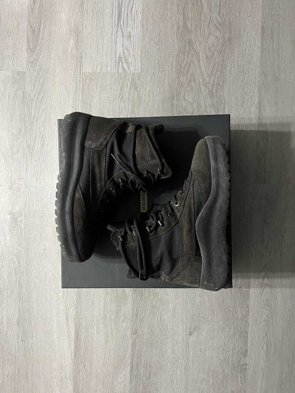 Yeezy Season Season 5 Combat Boots in Oil Brown - image 1