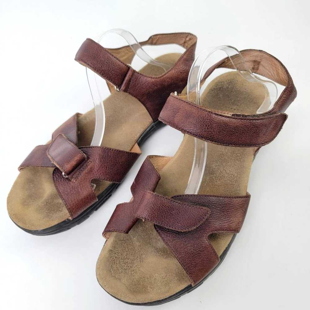 Designer Propet Bown Leather Fisherman Sandals - … - image 2