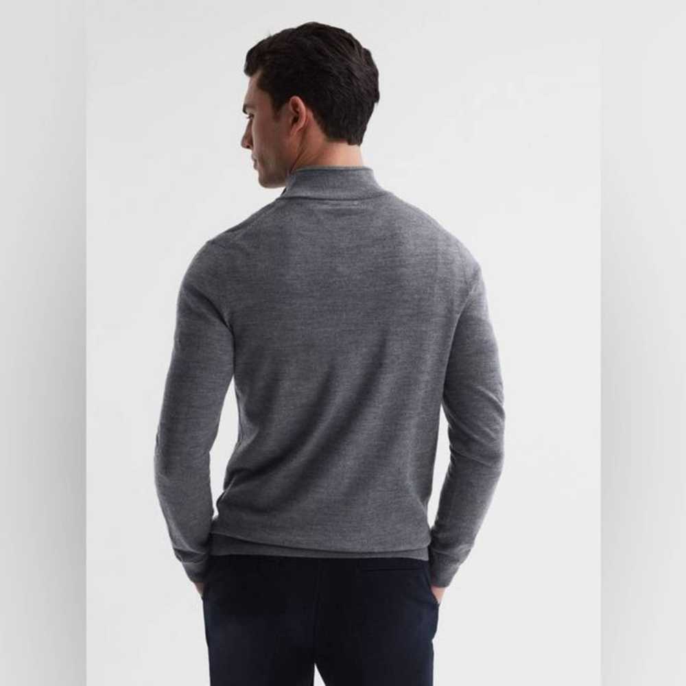 Reiss Reiss Blackhall Merino Wool Zip Neck Jumper… - image 4