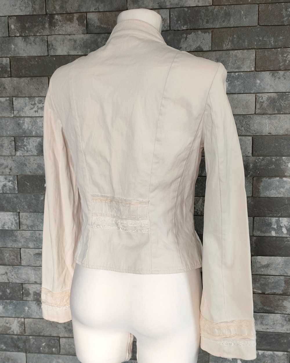 Marc Cain Women's premium beige cotton silk blaze… - image 3