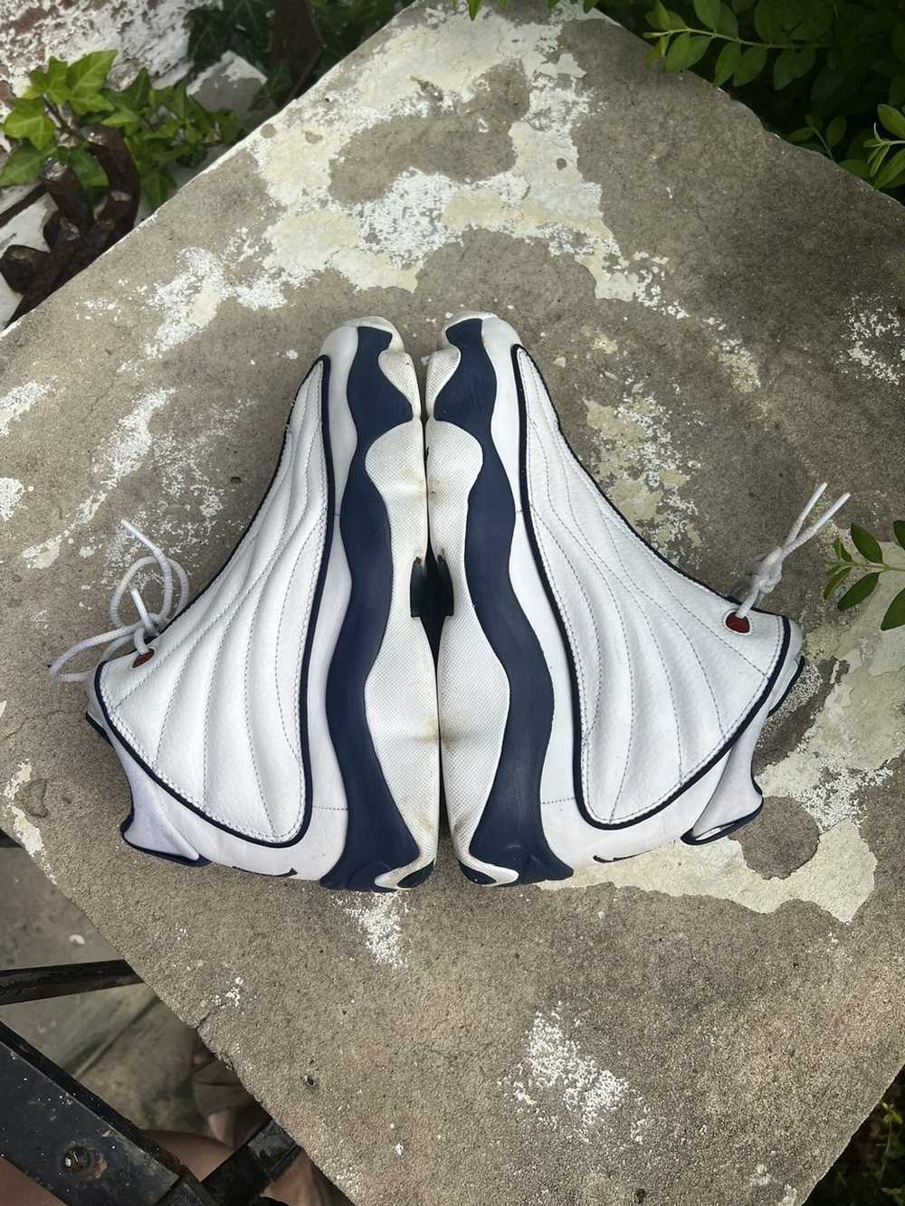 Nike Nike Air Jordan Pro Strong White Navy Youth … - image 8