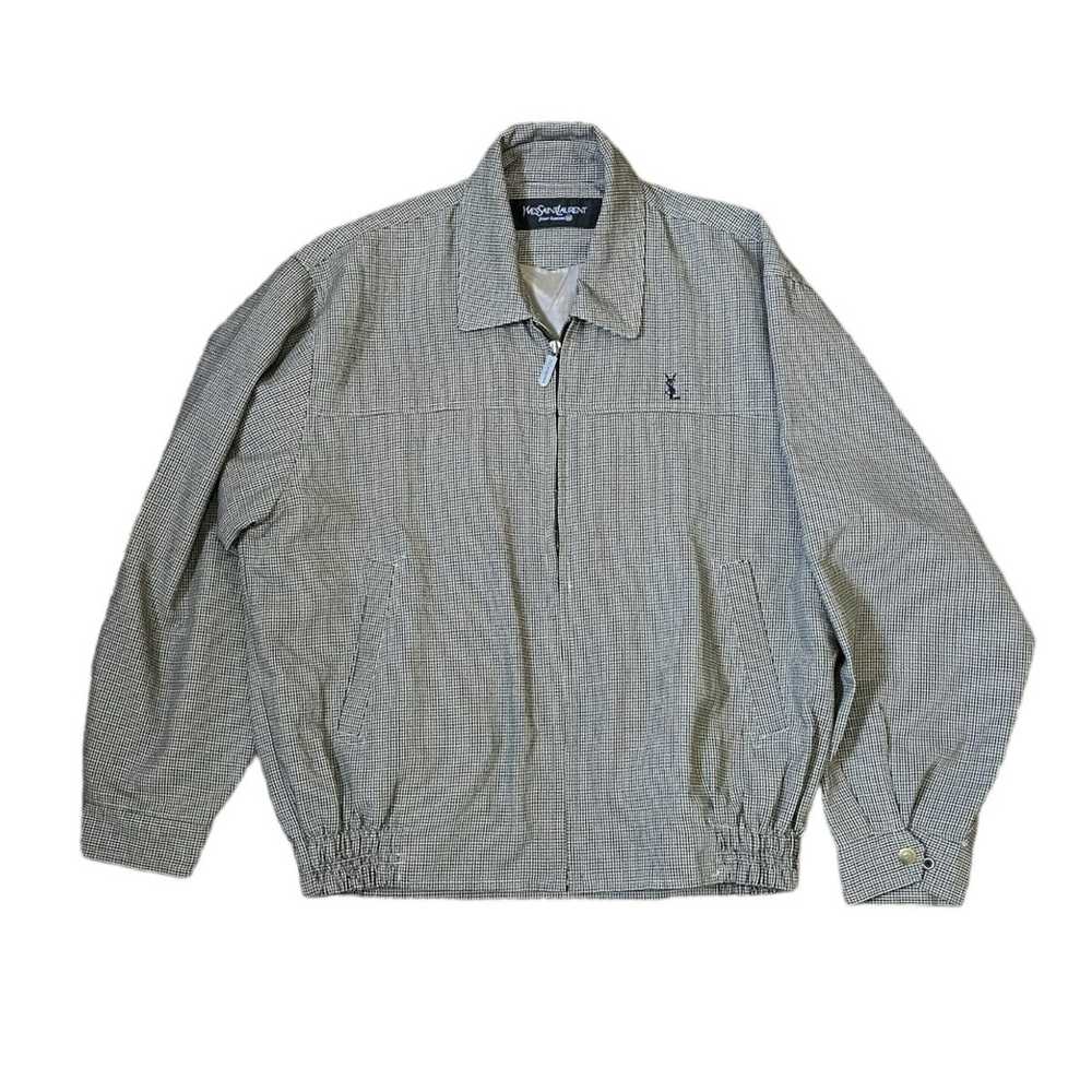 Yves Saint Laurent Vintage ysl pour homme plaid harrington jacket