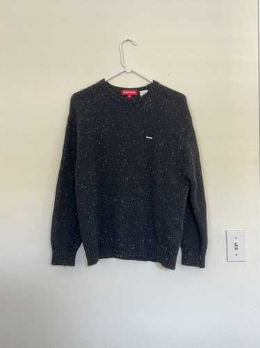 Supreme Black Speckled Supreme Sweater