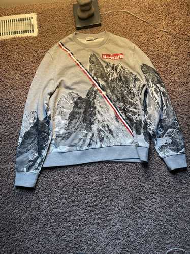 Moncler Moncler Mountain Print Crewneck Sweatshirt