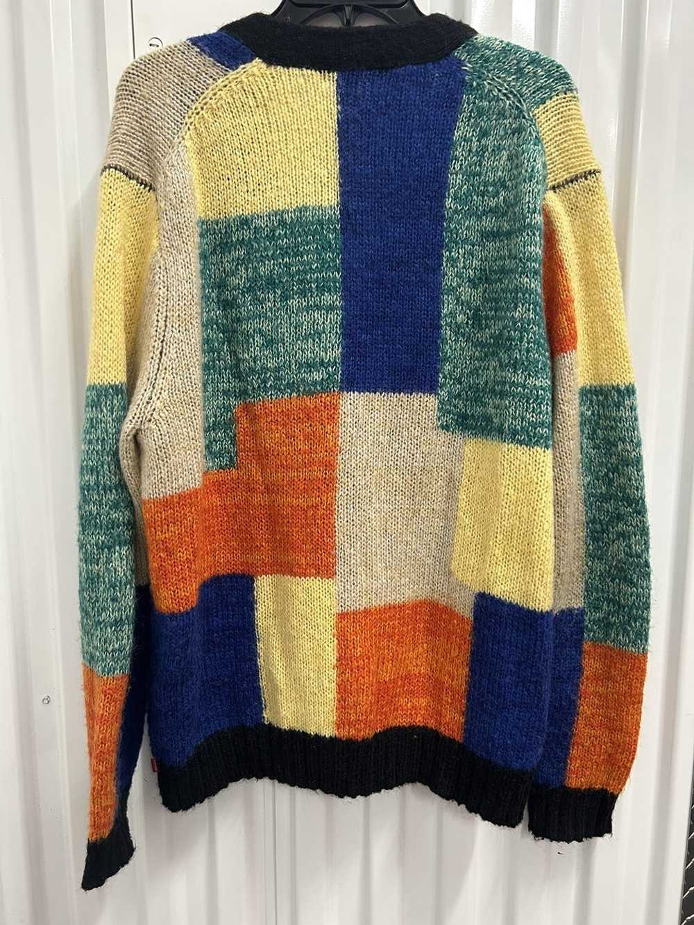 Supreme Patchwork Mohair Cardigan Multicolor