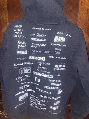 Supreme Supreme Don’t cry black hoodie medium - image 1