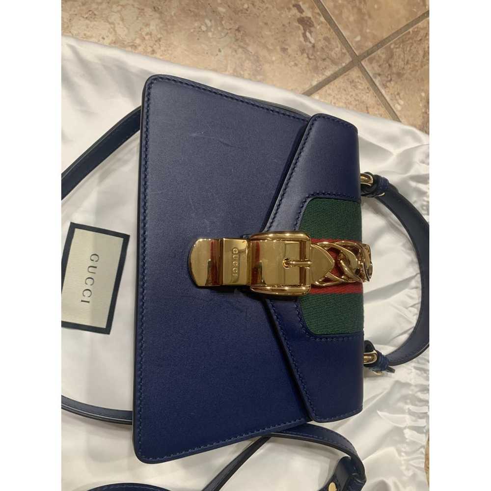 Gucci Sylvie Top Handle leather handbag - image 4