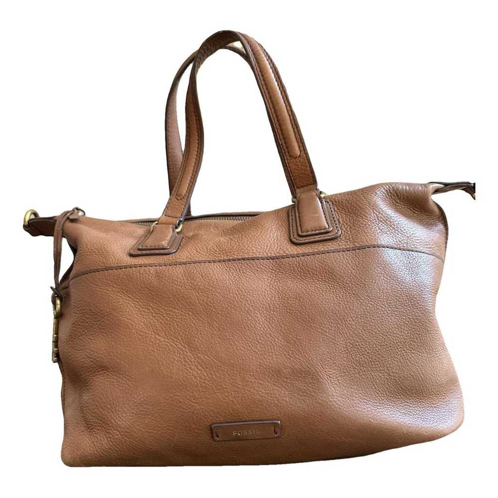 Fossil Leather tote - image 1