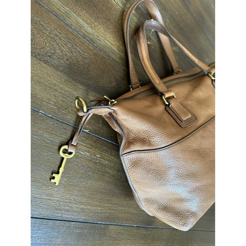 Fossil Leather tote - image 7