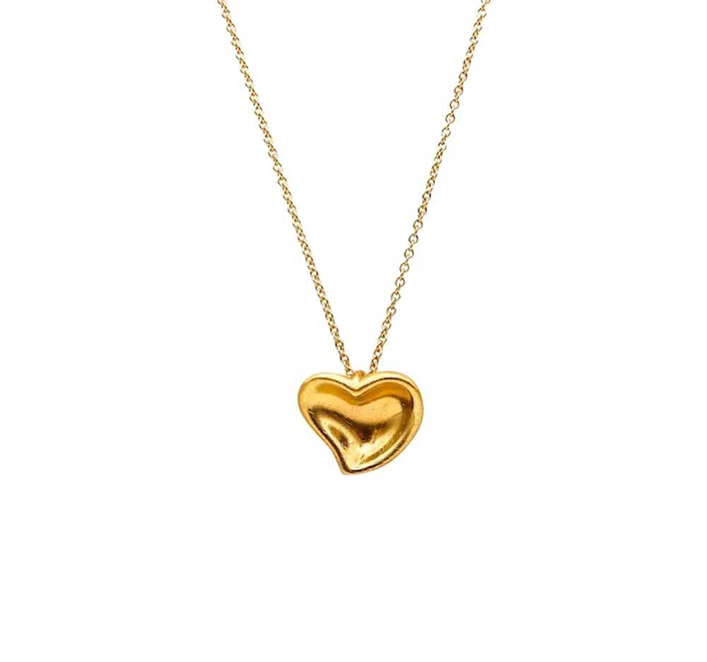 Tiffany & Co. 1980 Elsa Peretti Heart Necklace In… - image 5