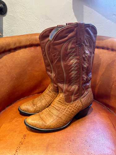 1980's Cowtown Leather/Elephant Boots - Men's 8D/W