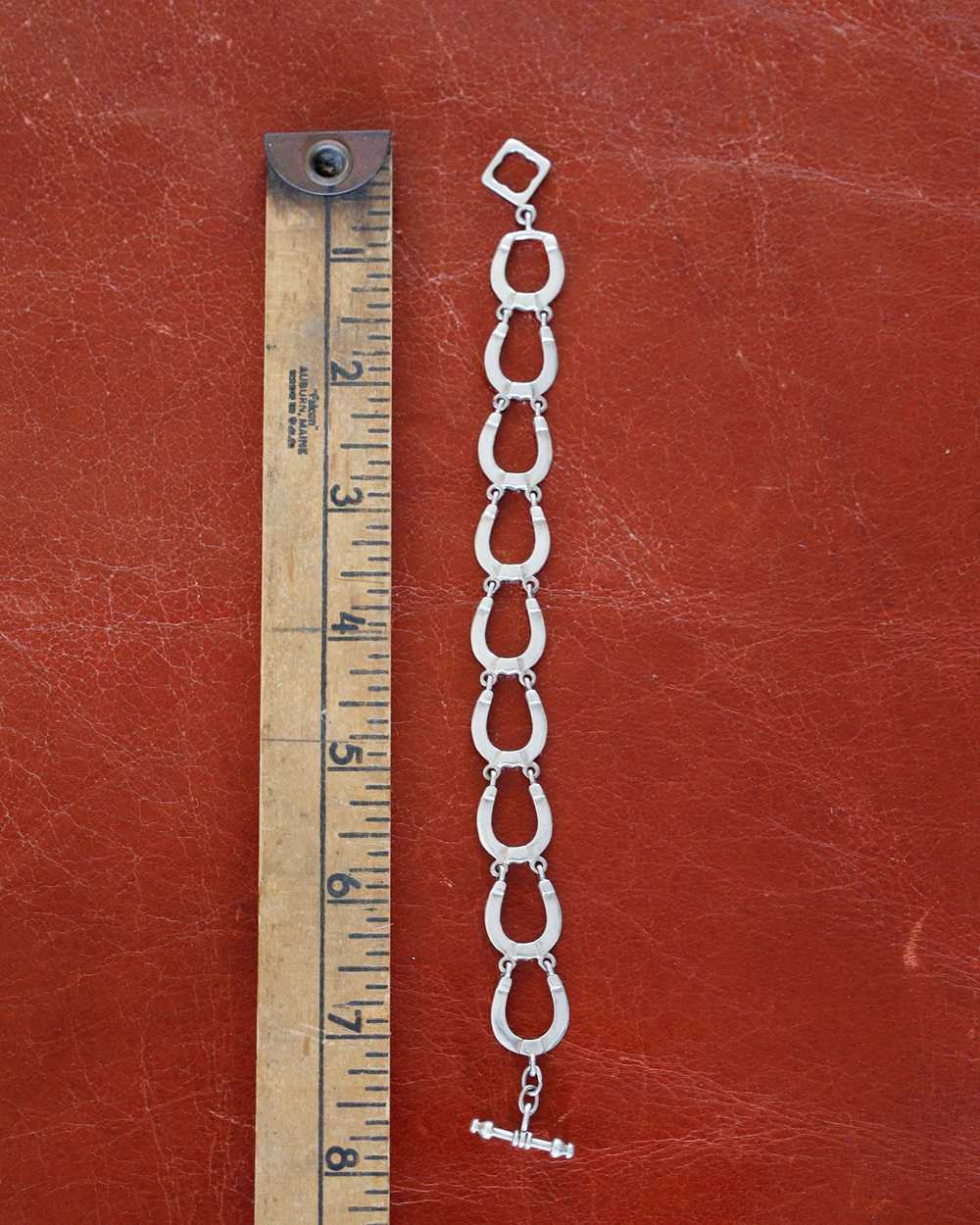 Horseshoe Silver Link Bracelet - image 4
