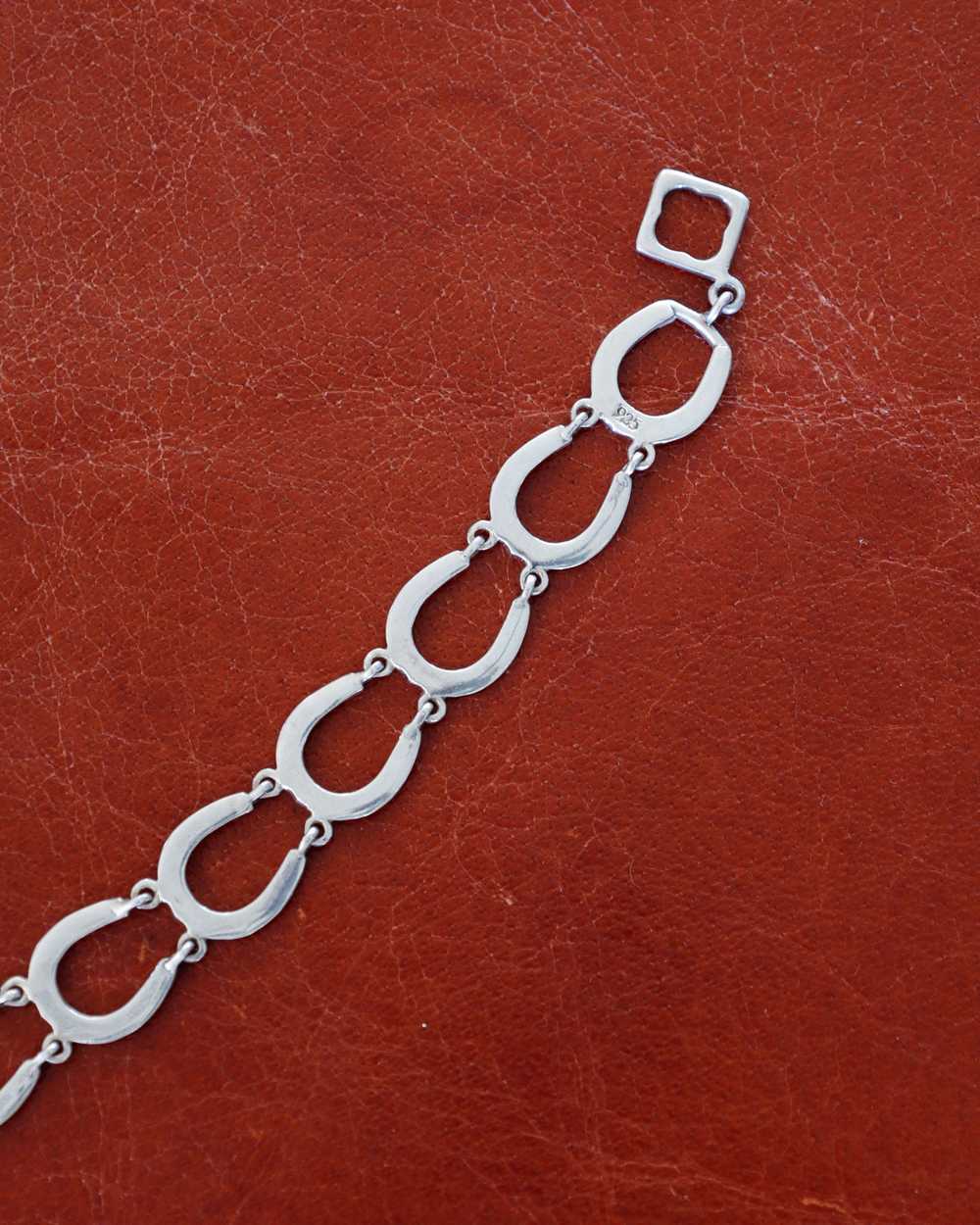 Horseshoe Silver Link Bracelet - image 5