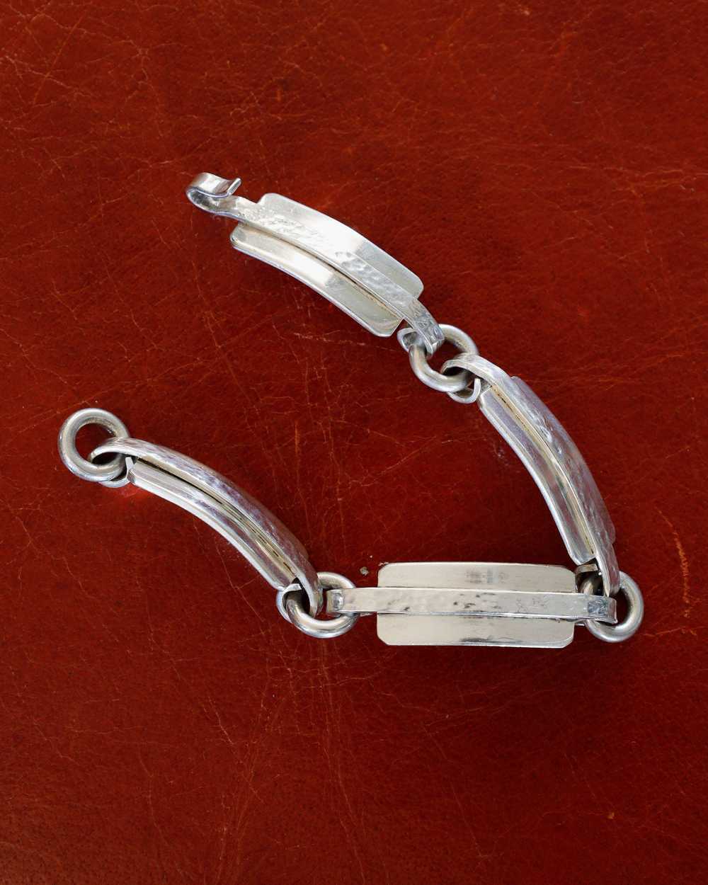 Silver Plate Link Bracelet - image 3