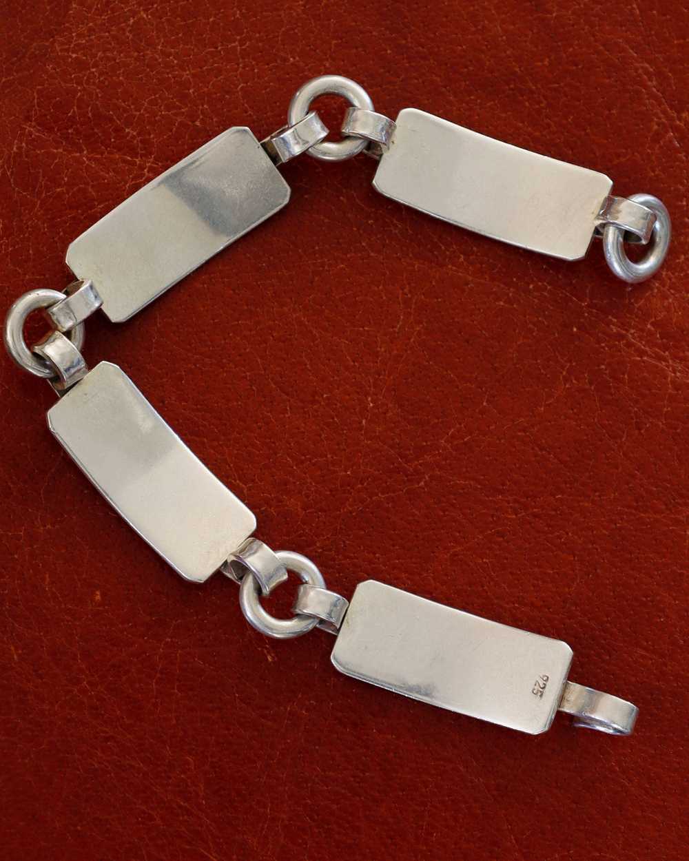 Silver Plate Link Bracelet - image 6