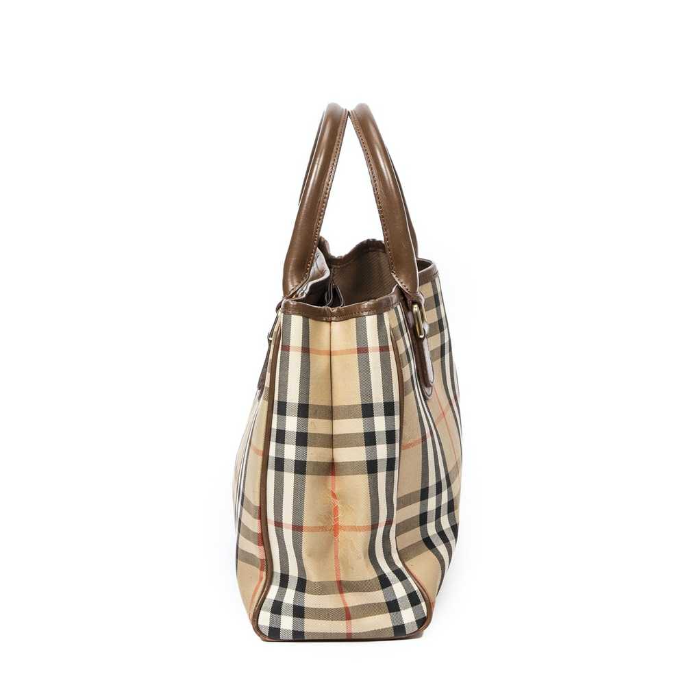 Burberry Burberrys Open Handbag in Beige/Brown Ha… - image 7