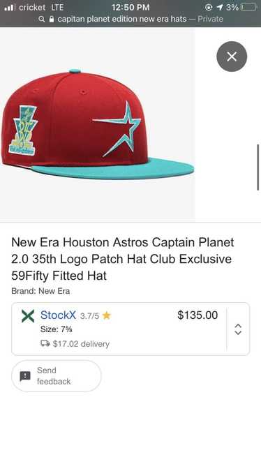 Houston Astros COOPERSTOWN COLLECTION SUMMIT NEW ERA 59FIFTY - Sz. 7 1/2
