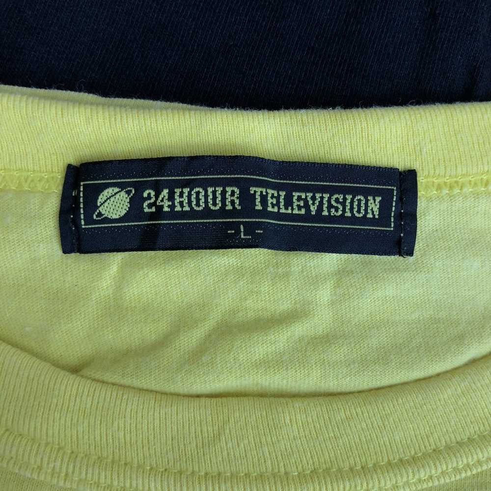 Designer × Japanese Brand Vtg 24 HOUR TELEVISION … - image 4