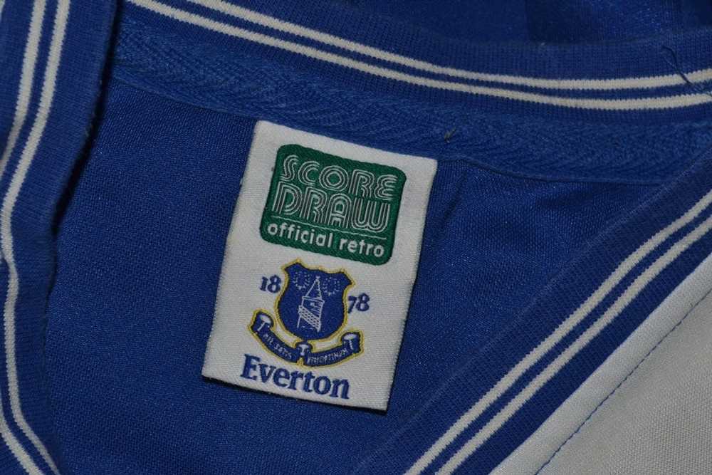 Soccer Jersey × Vintage Everton fc score draw 198… - image 8