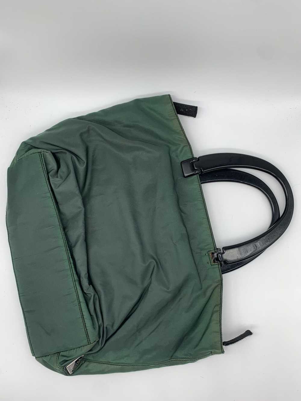 Prada Prada Green Nylon Handle Bag - image 2