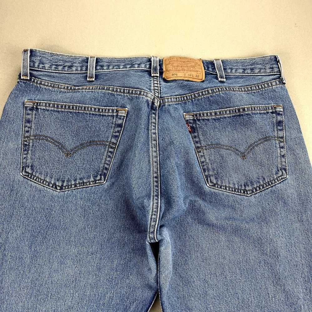 Levi's × Vintage Vintage Levis 501 Jeans 40x32 Bl… - image 2