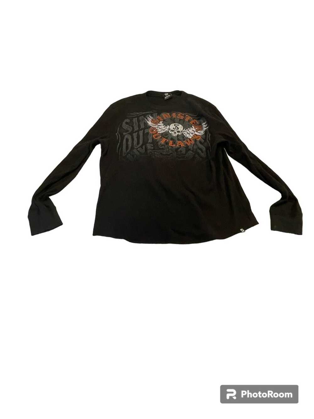 Vintage Black skeleton biker thermal - image 1