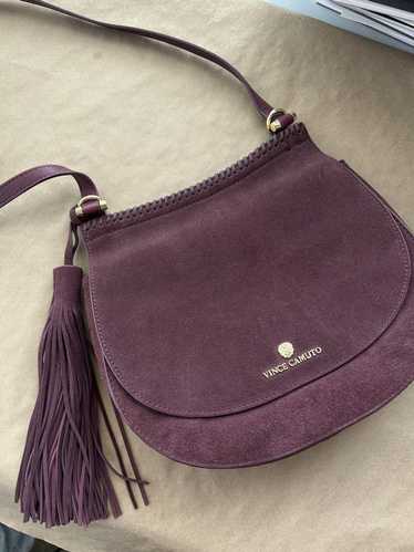 Vince Camuto Vince Camuto suede purse in plum sued