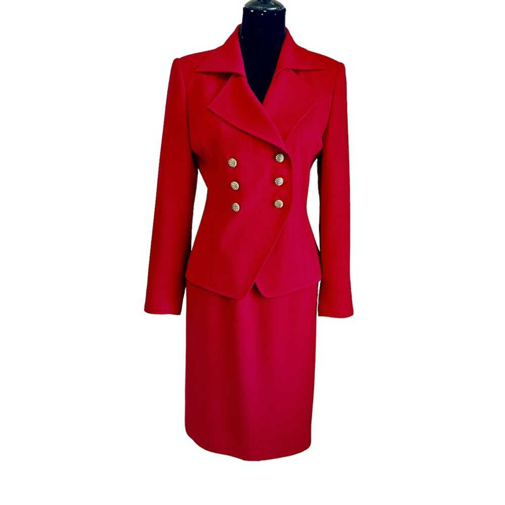 Albert Nipon Albert Nipon 2PC Wool Skirt Set Size… - image 1