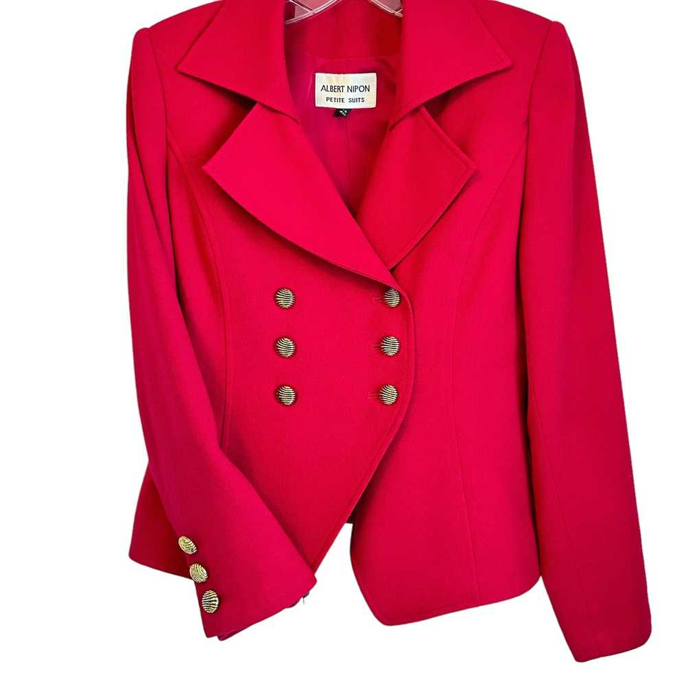 Albert Nipon Albert Nipon 2PC Wool Skirt Set Size… - image 5