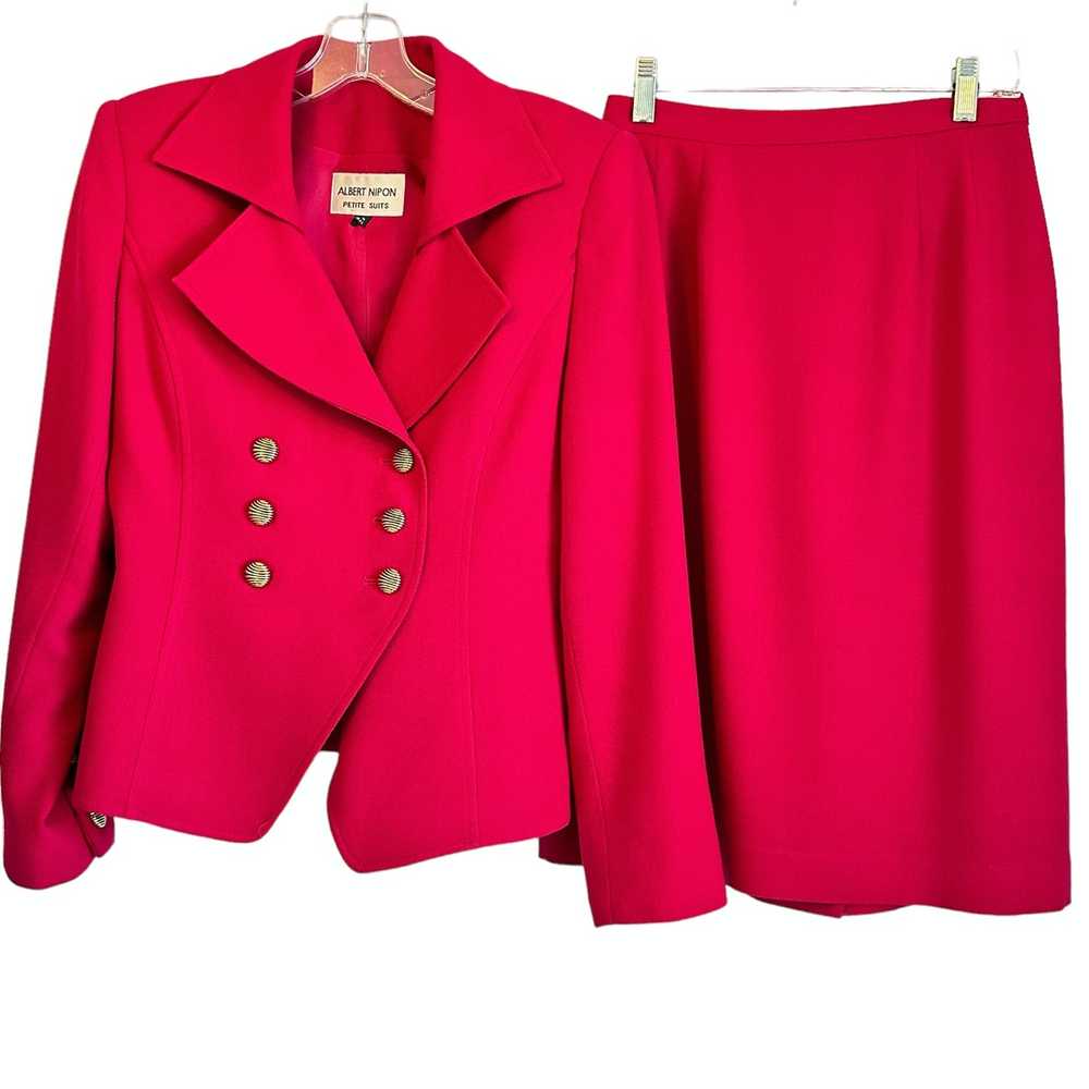 Albert Nipon Albert Nipon 2PC Wool Skirt Set Size… - image 8