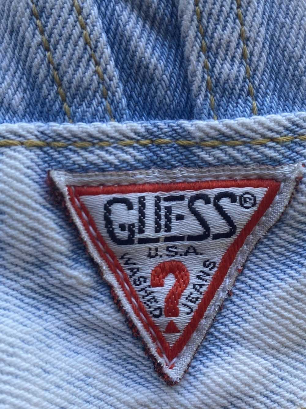 Guess VINTAGE WOMEN GUESS JEANS USA 80d BLUE DENI… - image 2