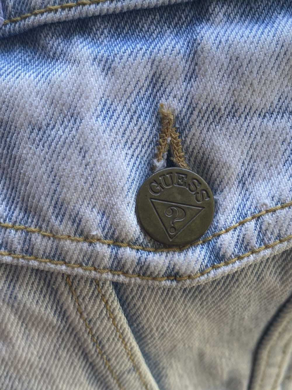 Guess VINTAGE WOMEN GUESS JEANS USA 80d BLUE DENI… - image 3