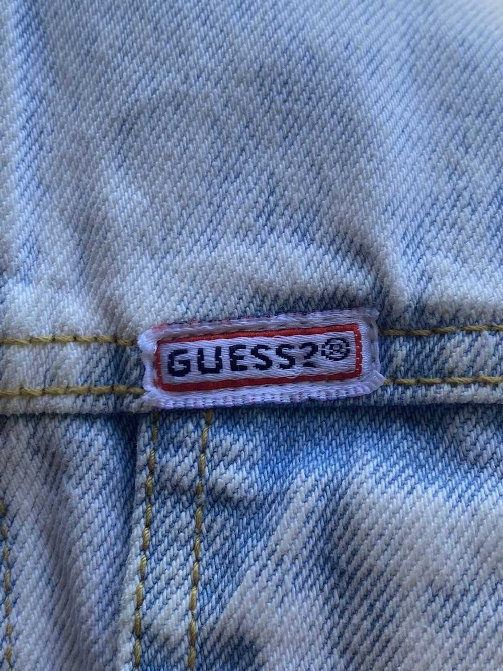 Guess VINTAGE WOMEN GUESS JEANS USA 80d BLUE DENI… - image 4