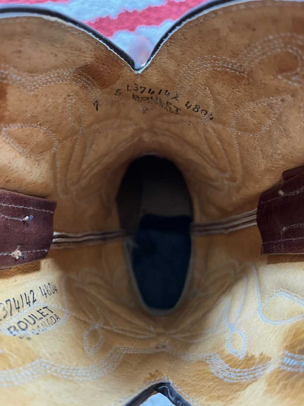 Boulet Vintage Boulet Western Cowboy Boots - Size… - image 12