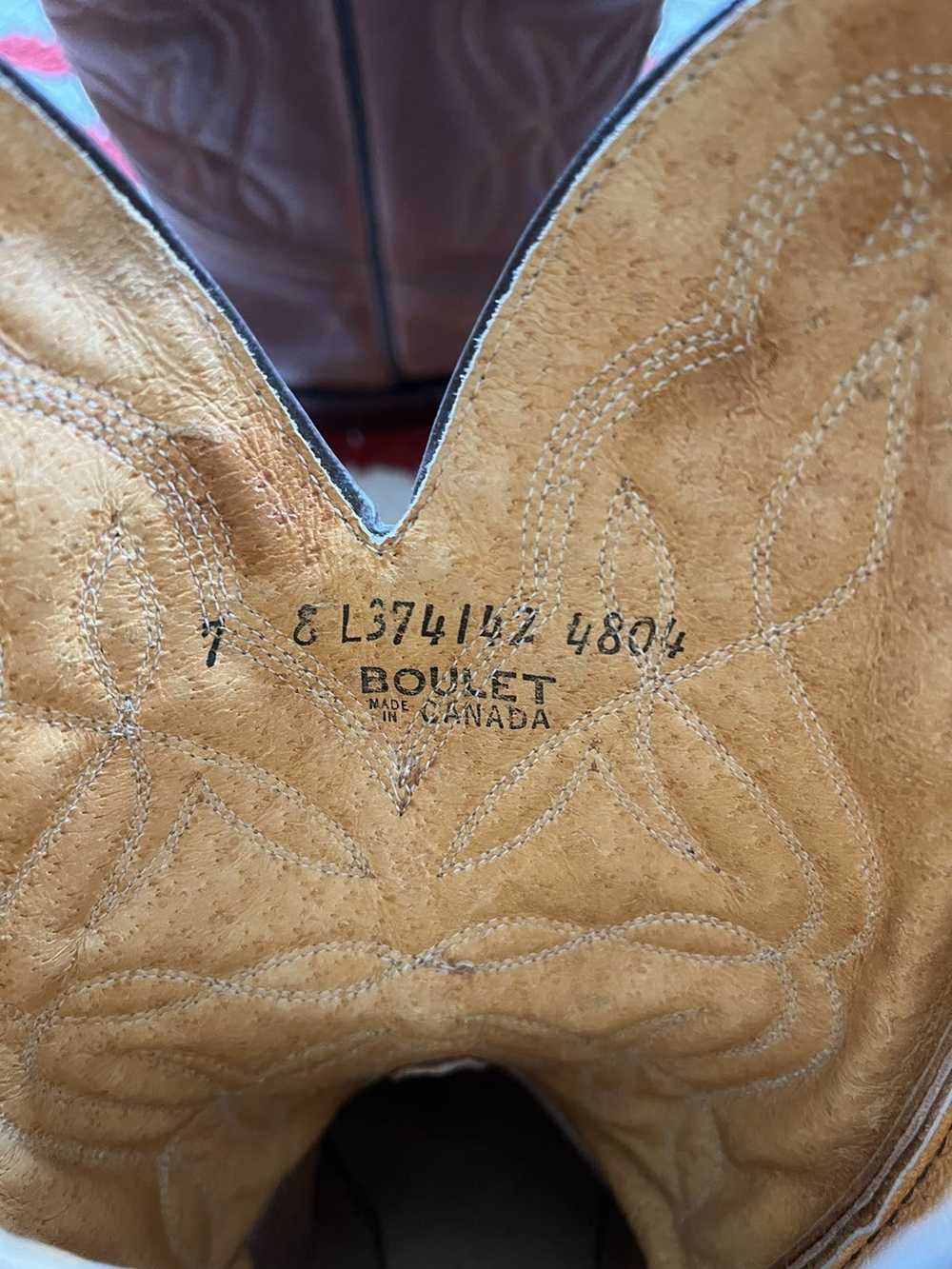 Boulet Vintage Boulet Western Cowboy Boots - Size… - image 7