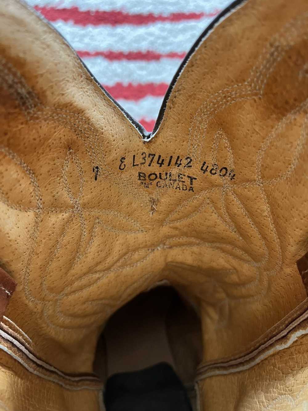 Boulet Vintage Boulet Western Cowboy Boots - Size… - image 9
