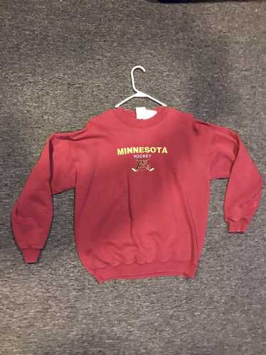 Vintage Vtg Umn Hockey Crewneck Sz L