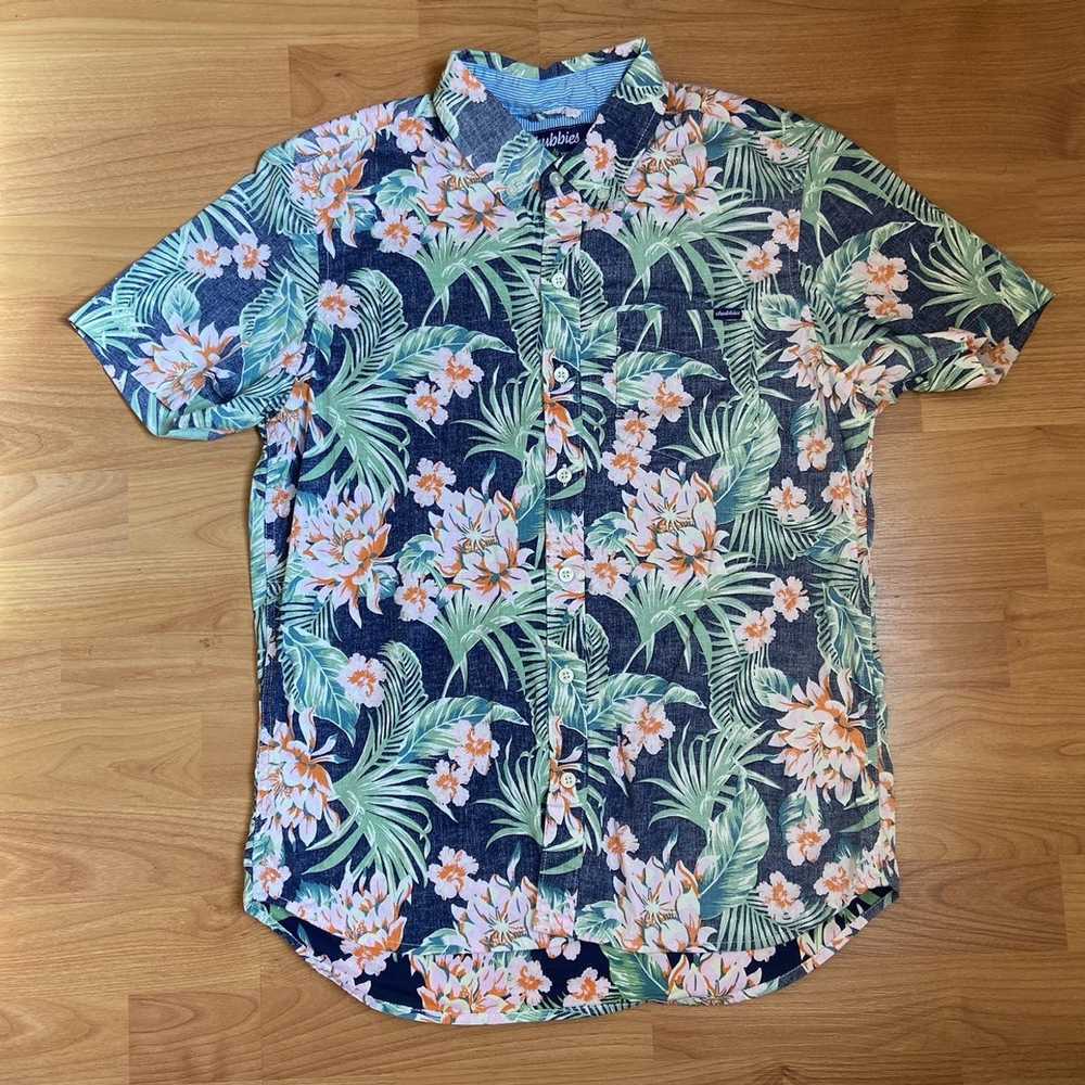 Chubbies Chubbies Men’s Floral Hawaiian Print Button … - Gem