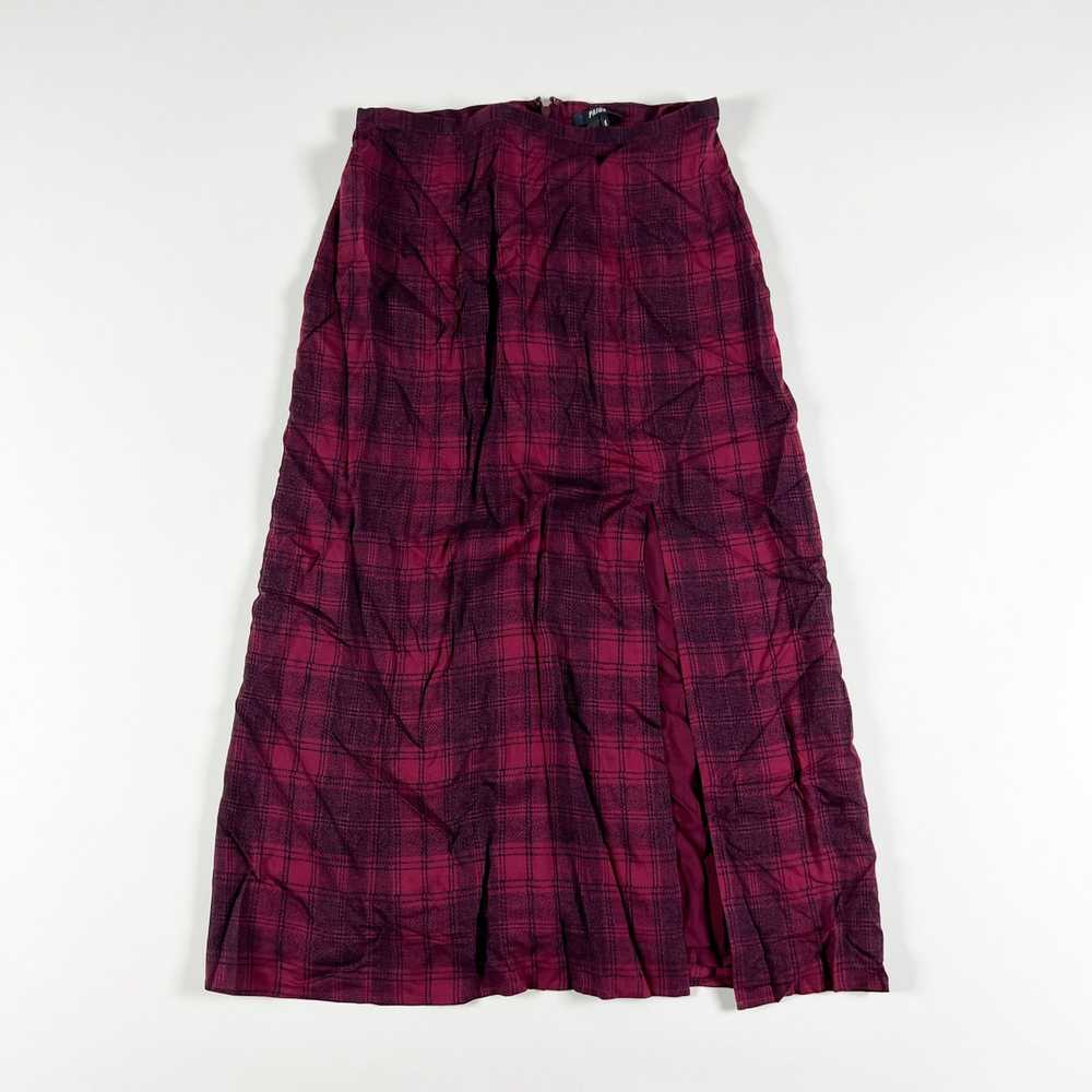 Paige Paige Delfina Soft Plaid Tartan Print Side … - image 1