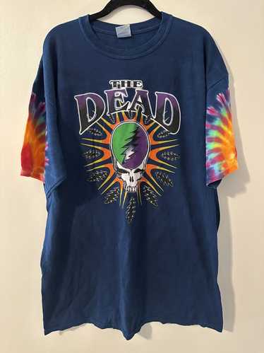 RARE Gildan Blue Kansas City Royals Grateful Dead Skull T-shirt Adult Size  5XL