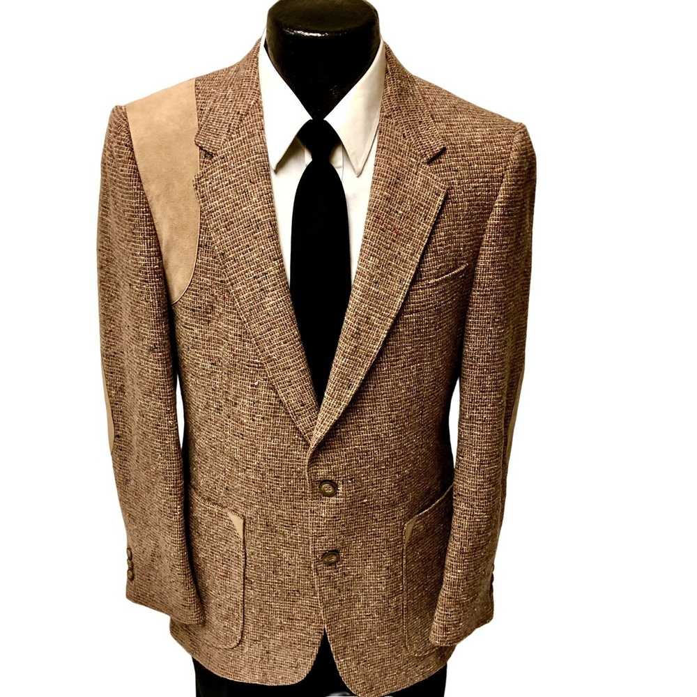 Unkwn 60's Walter Pyes Sport Coat DONEGAL TWEED L… - image 2