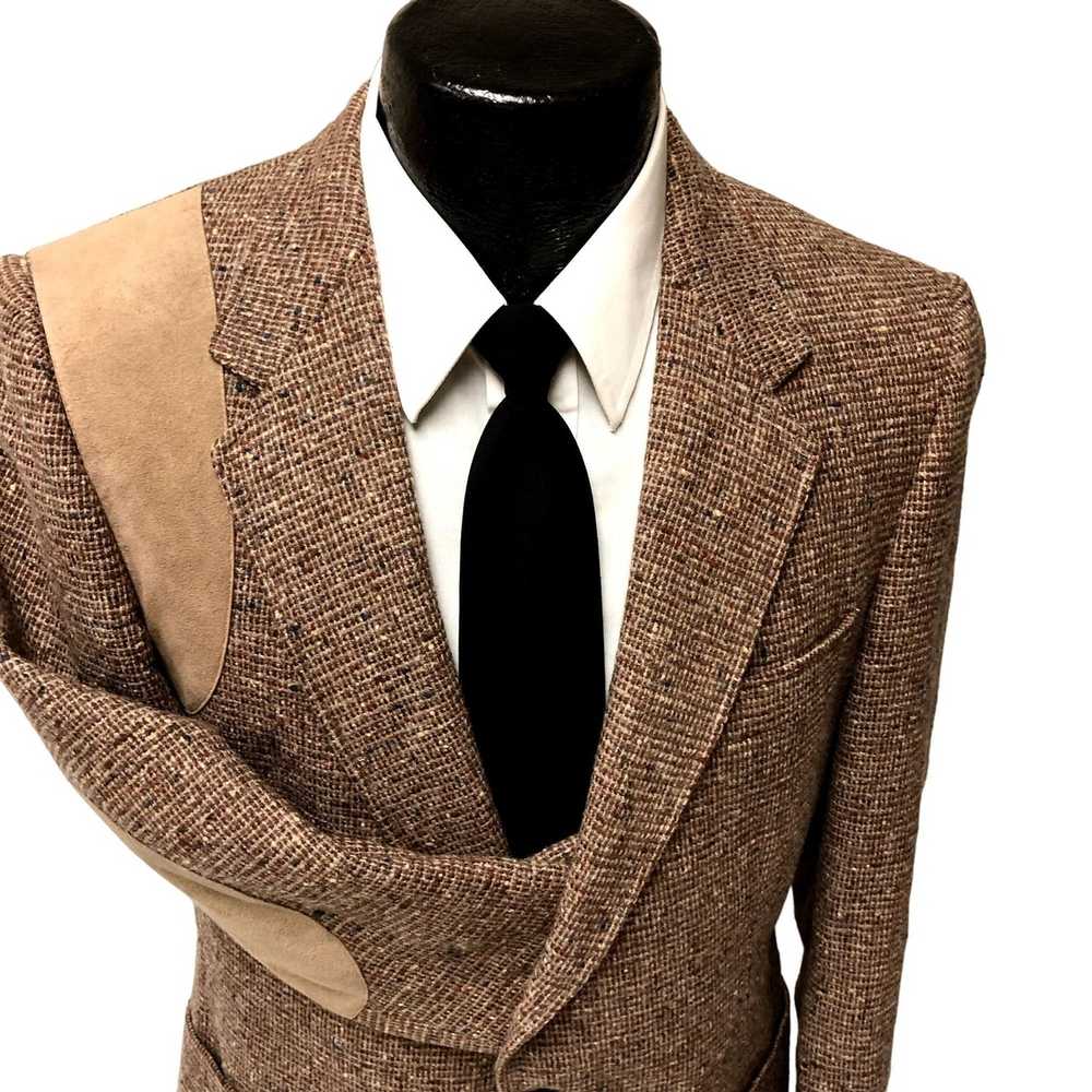 Unkwn 60's Walter Pyes Sport Coat DONEGAL TWEED L… - image 3