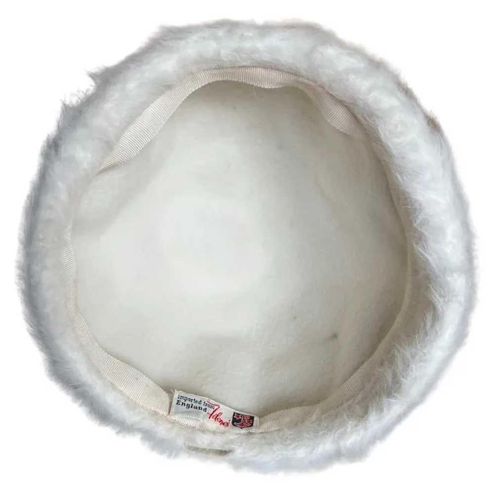 Vintage White Furry Hat - image 8