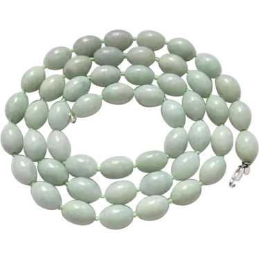 Vintage Chinese Jade Long Necklace - image 1