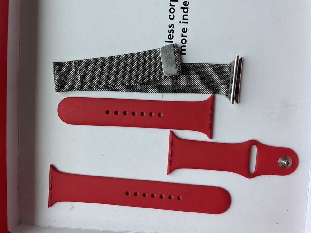 Apple Apple Watch Bands - Milanese, Velcro, Red a… - image 5