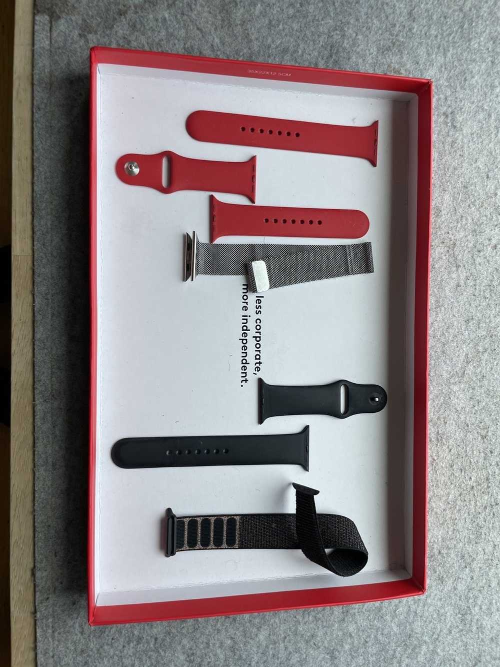 Apple Apple Watch Bands - Milanese, Velcro, Red a… - image 6