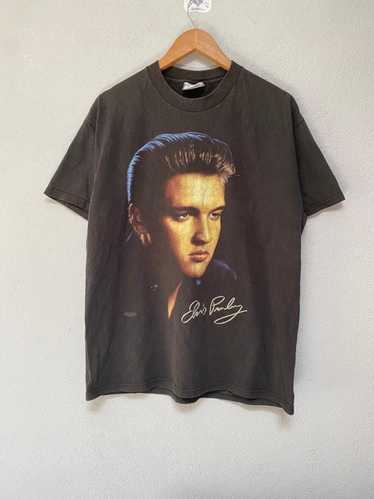 Band Tees × Vintage Vintage elvis presley portrai… - image 1