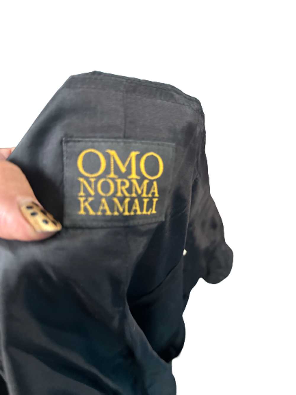 1980’s Omi Norma Kamali Button Front Taffeta Mini… - image 3