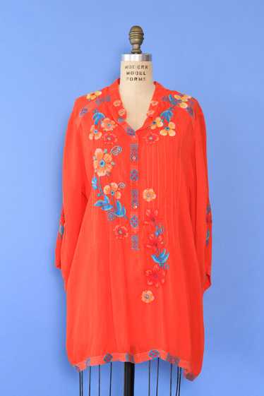 Embroidered Johnny Was Tunic L/XL - image 1