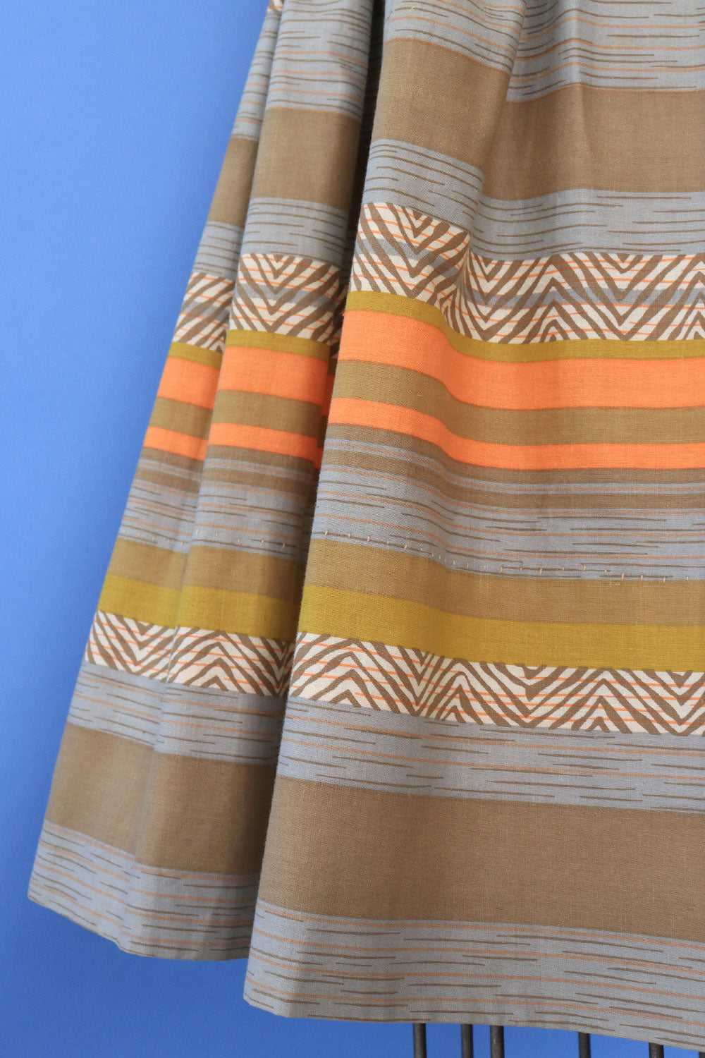 Desert Stripe Cotton Sundress XS - image 6